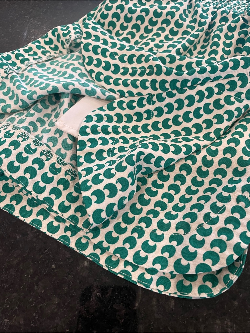 A New Day High-Waist Green Printed Short Set - Picture 10 of 12